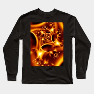 Fiery Fractal Flames Long Sleeve T-Shirt